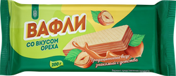 Вафли ПРАВИЛЬНОЕ РЕШЕНИЕ со вкусом ореха, 200г, картинка