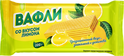 Вафли со вкусом лимона, 200г, детальное фото