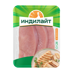 Стейк из филе грудки индейки натуральный ИНДИЛАЙТ, 525г, изображение