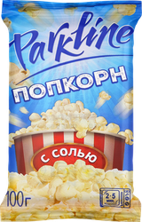 Попкорн для приготовления в свч ПАРКЛАЙН соленый, 100г, фотография