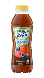 Напиток сокосодержащий ФРУТМОТИВ Ice Tea Черный чай Лесные ягоды, 0.5л, детальное фото