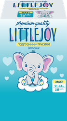 Подгузники-трусики LITTLE JOY Макси 9–14кг, 18шт, детальное фото