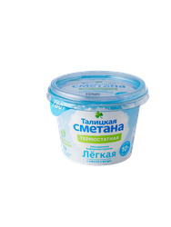 Сметана термостатная ТАЛИЦКАЯ Легкая 10% обогащенная бифидобактериями, без змж, 180г, изображение