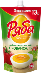 Майонез РЯБА Провансаль Классический 50,5%, 350г, фото