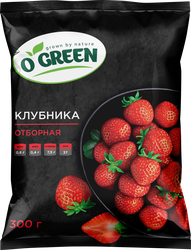 Клубника O`GREEN быстрозамороженная, 300г, крупный план