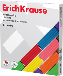 Пластилин ERICHKRAUSE Классический, 10 цветов, 160г, картинка