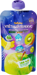 Пюре ТОПТЫШКА Улетный перекус яблоко, банан и киви, с 3 лет, 200г, детальное фото