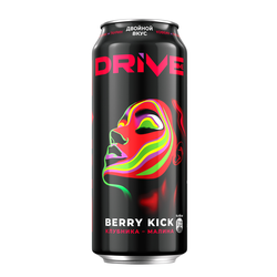 Напиток энергетический DRIVE ME Смесь ягод газированный, 0.449л, крупный план