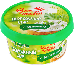 Сыр творожный БОН МАТИН с зеленью, без змж, 130г, фотография