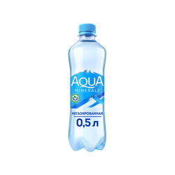 Вода питьевая AQUA MINERALE негазированная вода, 0.5л, вид