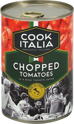 Томаты в собственном соку, резаные, 425мл, крупный план
