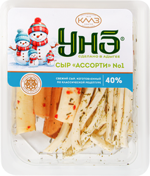 Сыр Ассорти №1 40%, без змж, 120г, картинка