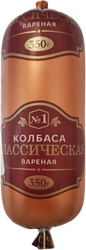 Колбаса вареная №1 Классическая, 350г, картинка