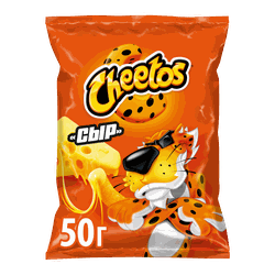 Снеки кукурузные CHEETOS Сыр, 50г, крупный план