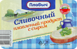 Продукт плавленый с сыром ПЛАВЫЧ Ассорти 50%, 90г, вид