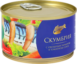 Скумбрия с овощным гарниром в томатном соусе, 240г, изображение