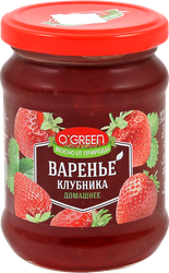 Варенье O`GREEN из клубники, 325г, детальное фото