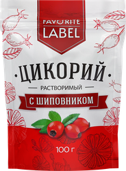 Цикорий растворимый FAVORITE LABEL с экстрактом шиповника, 100г, изображение