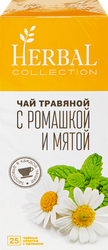Чай травяной ХЭРБАЛ КОЛЛЕКШН с ромашкой и мятой, 25пак, вид