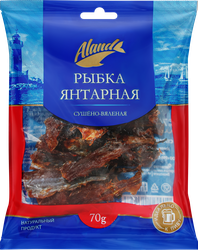 Рыбка Янтарная сушеная АЛАНД с перцем, 70г, изображение