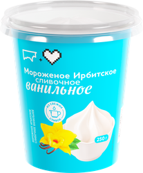 Мороженое ИРБИТСКИЙ МЗ Сливочное 10%, без змж, пластиковый стакан, 250г, детальное фото