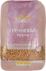 Крупа гречневая O`GREEN Элитная, 800г, крупный план