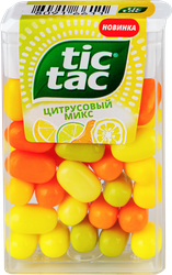 Драже TIC TAC Цитрусовый микс, 16г, крупный план