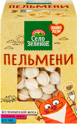 Пельмени СЕЛО ЗЕЛЕНОЕ Любят Дети Сочные, со сливочным маслом, 400г, изображение