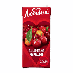 Напиток сокосодержащий ЛЮБИМЫЙ Яблоко, вишня, черешня, 1.93л, детальное фото