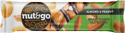 Батончик NUT&GO Миндальный с арахисовой пастой, 36г, картинка