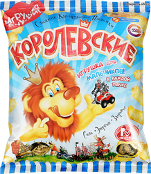 Палочки кукурузные сладкие МАТЯШ Сюрпризы королевские, с подарком в наборе для мальчиков, 70г, изображение