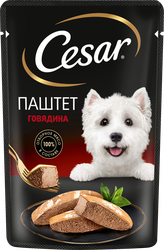 Корм для собак CESAR Паштет с говядиной, 80г, картинка