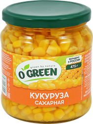 Кукуруза O`GREEN десертная сладкая, 460г, вид