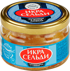 Икра сельди ястычная в масле, 180г, картинка