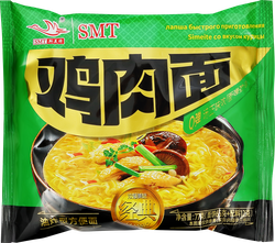 Лапша SMT с курицей, 77г, крупный план