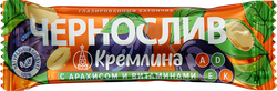 Батончик КРЕМЛИНА Чернослив с арахисом и витаминами, глазированный, 30г, изображение