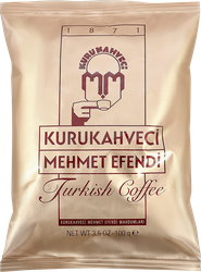 Кофе молотый Mehmet Efendi натуральный, мелкий помол, 100г, крупный план