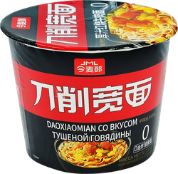 Лапша быстрого приготовления Daoxiaomian со вкусом тушеной говядины, 132г, изображение
