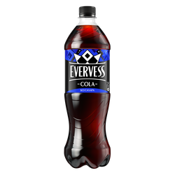 Напиток EVERVESS Cola Zero Sugar Кола без сахара газированный, 1л, вид