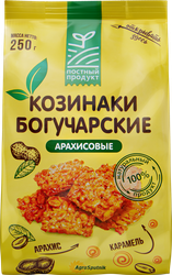 Козинаки БОГУЧАРСКИЕ Арахисовые, 250г, крупный план