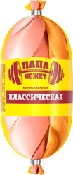Колбаса вареная ПАПА МОЖЕТ Классическая, 300г, крупный план