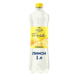 Вода питьевая AQUA MINERALE Juicy Лимон негазированная, 1л, изображение