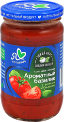 Соус томатный Я ЛЮБЛЮ ГОТОВИТЬ Ароматный базилик, с зеленым базиликом, 330г, фото