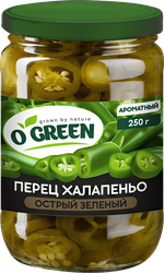 Перец халапеньо маринованный O`GREEN, 250г, картинка