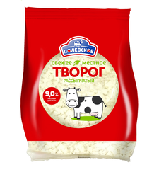 Творог ПОЛЕВСКОЕ 9%, без змж, 300г, картинка
