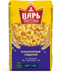 Макароны ЦАРЬ Виток, группа А высший сорт, 450г, изображение