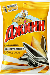 Семечки жареные ДЖИНН Солнечный Великан отборный, 100г, крупный план