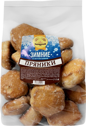 Пряники Зимние заварные глазированные, 700г, крупный план