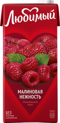 Напиток сокосодержащий ЛЮБИМЫЙ Малина осветленный, 0.95л, детальное фото