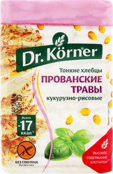 Хлебцы рисово-кукурузные DR KORNER с прованскими травами, 100г, детальное фото